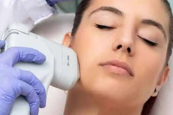 Image of woman having HIFU Bournemouth treatment