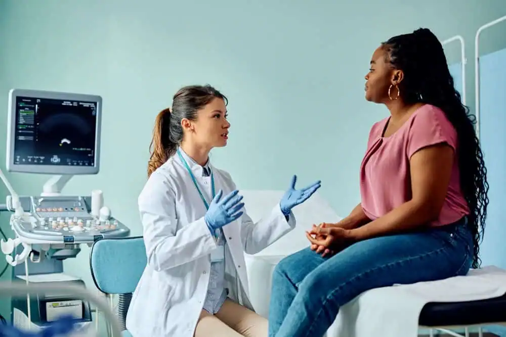 Rejuvenating Intimacy: Exploring Surgical Solutions for Vaginal Laxity 1 Woman have consultation about vaginal laxity Bournemouth